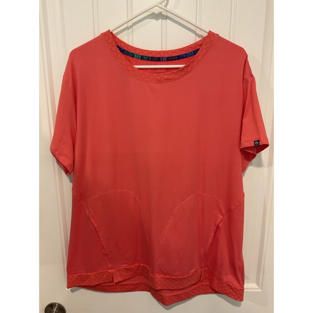 NWOT Lug Peached Jersey Short-Sleeve Top - Scoop Watermelon Icepop Size M